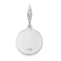 SS RH St. Christopher Medal w/Lobster Clasp Charm Fine Jewelry Gift For Her For Women
