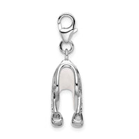 Amore LaVita Sterling Silver 3-D Enameled Saddlewith Lobster Clasp Charm