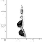 Mother's Day Tees Sterling Silver Click-on Enamel Sunglass Charm