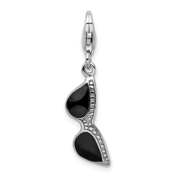 Mother's Day Tees Sterling Silver Click-on Enamel Sunglass Charm