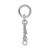 Circle and Chain Charm Carrier Pendant