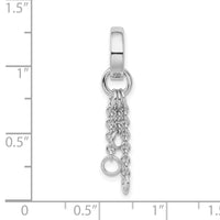 Circle and Chain Charm Carrier Pendant