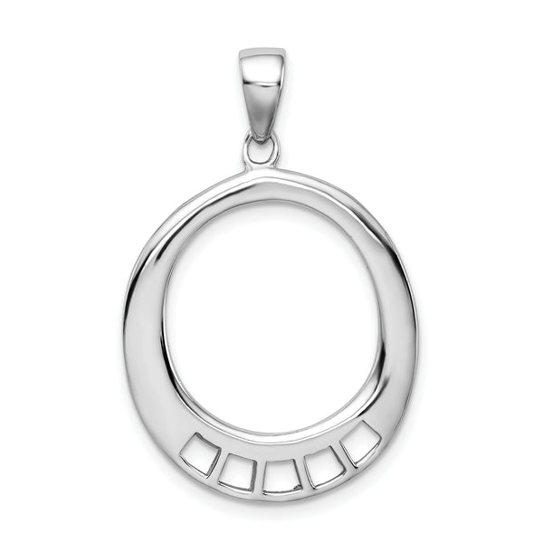 Oval Charm Carrier Pendant
