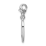 Amore La Vita Sterling Silver Number 0 with Lobster Clasp Charm