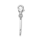 Sterling Silver Number 1 W/Lobster Claw Clasp Clasp Charm Charms