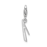 Sterling Silver Number 1 W/Lobster Claw Clasp Clasp Charm Charms