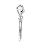 Sterling Silver Number 2 W/Lobster Claw Clasp Clasp Charm Charms