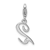 Sterling Silver Number 2 W/Lobster Claw Clasp Clasp Charm Charms