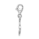 Sterling Silver Number 5 W/Lobster Claw Clasp Clasp Charm Charms