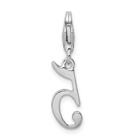 Sterling Silver Number 5 W/Lobster Claw Clasp Clasp Charm Charms