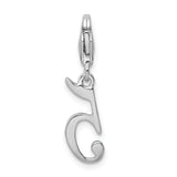 Sterling Silver Number 5 W/Lobster Claw Clasp Clasp Charm Charms