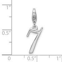 Number 7 Clipable Charm