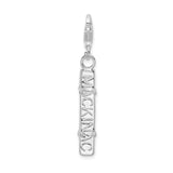 Sterling Silver Polished Mackinac Bridge W/Lobster Claw Clasp Clasp Charm Charms