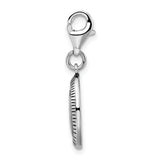 Sterling Silver Antiqued SURVIVOR W/Lobster Claw Clasp Clasp Charm Charms