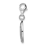 Sterling Silver Antiqued SURVIVOR W/Lobster Claw Clasp Clasp Charm Charms