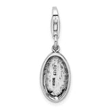 Sterling Silver Antiqued SURVIVOR W/Lobster Claw Clasp Clasp Charm Charms