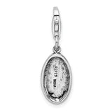 Sterling Silver Antiqued SURVIVOR W/Lobster Claw Clasp Clasp Charm Charms