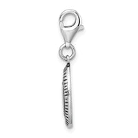 Sterling Silver Antiqued STRENGTH W/Lobster Claw Clasp Clasp Charm Charms
