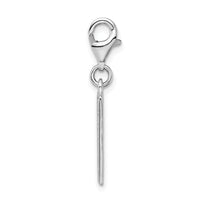 Amore LaVita Sterling Silver Bingo Card with Lobster Clasp Charm