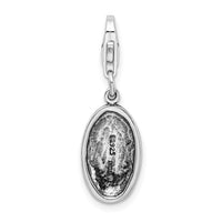 Sterling Silver Antiqued XOXO with Lobster Clasp Charm