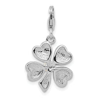 Goldia Sterling Silver Pearl Flower W/Lobster Claw Clasp Charm