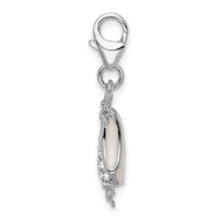 Sterling Silver Enameled 3-D Bikini Bottom W/Lobster Claw Clasp Clasp Charm Charms