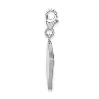 Sterling Silver Enameled 3-D Ace W/Lobster Claw Clasp Clasp Charm Charms
