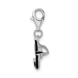 Sterling Silver 3-D Enameled Snorkles with Lobster Clasp Charm