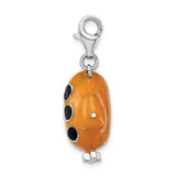 Amore LaVita Sterling Silver 3-D Enameled Submarine with Lobster Clasp Charm