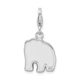 Couture Jewelers Amore LaVita Sterling Silver Enameled Panda Bear with Lobster Clasp Charm
