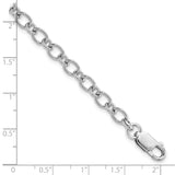 Sterling Silver Rhodium Plated Bracelet, 7.5 in