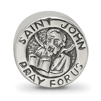 Reflection Beads Sterling Silver Reflections Saint John Pray For Us Bead QRS2431