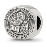 Reflection Beads Sterling Silver Reflections Saint John Pray For Us Bead QRS2431
