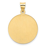 14k Saint Christopher Medal Hollow Pendant