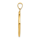 14k Saint Christopher Medal Hollow Pendant