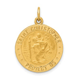 Charms Collection 14k US Army Saint Christopher Medal Pendant REL141