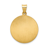 14k Yellow Gold Saint Anthony Medal Pendant No Engraving