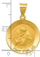 Core Gold 14k Saint Anthony Medal Hollow Pendant