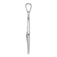 Charms Collection 14k White Gold Saint Jude Medal Pendant REL147