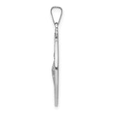 Charms Collection 14k White Gold Saint Jude Medal Pendant REL147