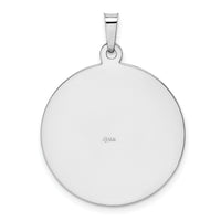 Charms Collection 14k White Gold Saint Jude Medal Pendant REL147