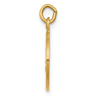 Saris and Things 14k Yellow Gold Solid Saint Joseph Medal Charm Pendant