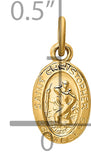 Charms Collection 14k Saint Christopher Medal Charm XR379