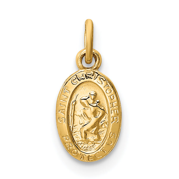 Charms Collection 14k Saint Christopher Medal Charm XR379