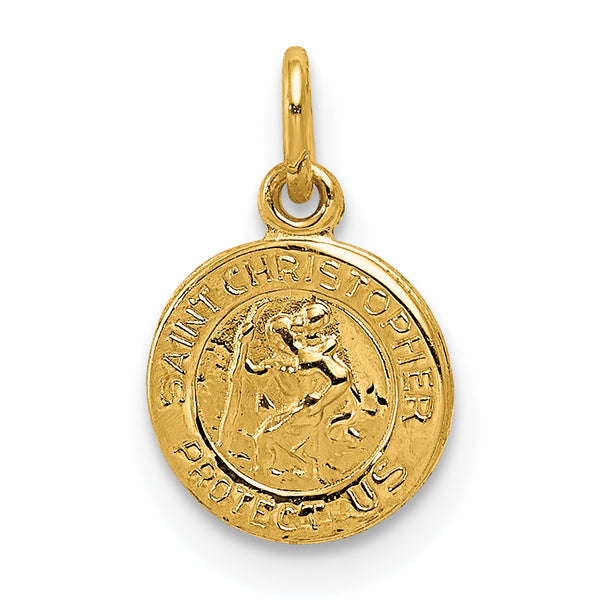 Charms Collection 14k Saint Christopher Medal Charm XR380