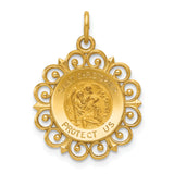 Charms Collection 14k Saint Christopher Medal Charm XR381