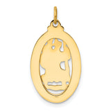 Charms Collection 14k Saint Christopher Medal Pendant XR383