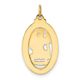 Charms Collection 14k Saint Christopher Medal Pendant XR383