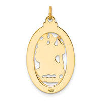 Charms Collection 14k Saint Christopher Medal Pendant XR384