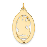 Charms Collection 14k Saint Christopher Medal Pendant XR384